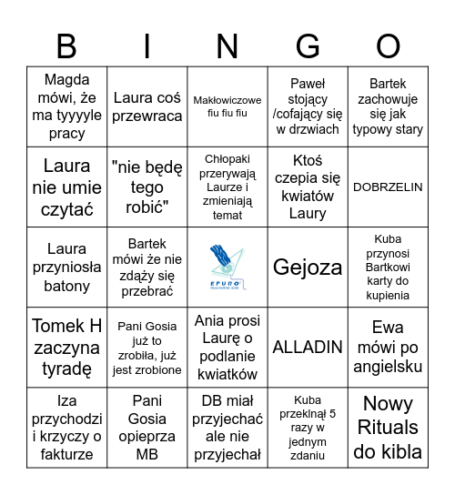 EPURO BINGO Card