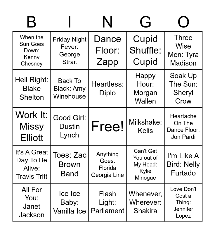 Round 3 Bingo Card