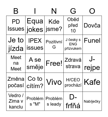 SOS 4 Bingo Card