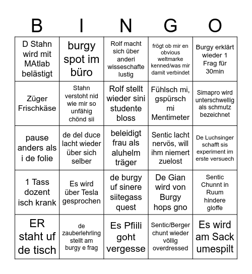 Wing Santwic Bingo Card