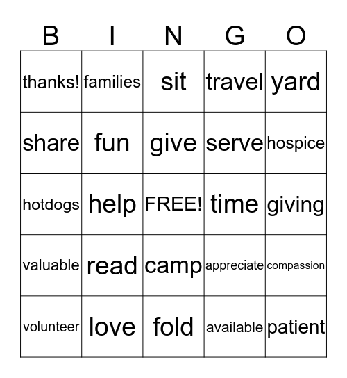 Bingo Card