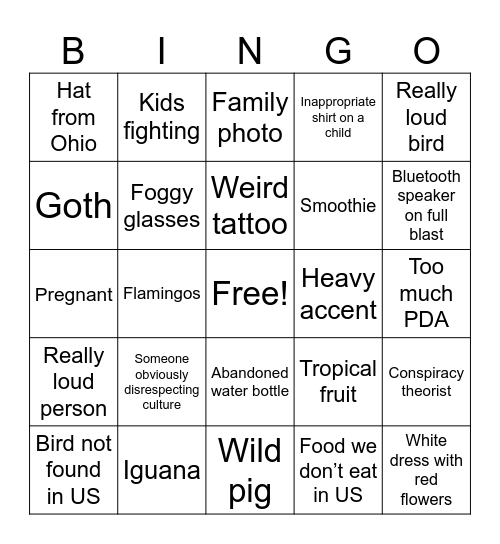 Day 4 Bingo Card