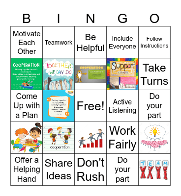 Cooperation BINGO Card