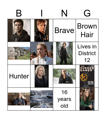 Hunger Games Story Elements Bingo Card