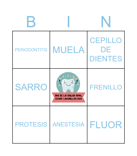 BINGO DENTAL CECOSF LAGUNILLAS Bingo Card