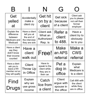 FSS Bingo Card