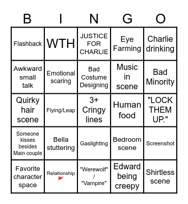 TWILIGHT Bingo Card