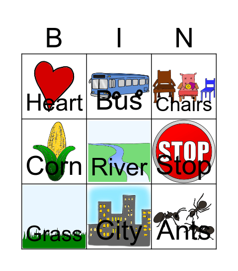 Where the Green Grass Grows BINGO Card