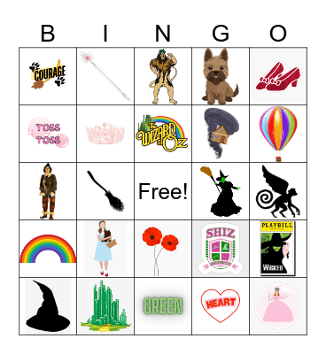 Wicked Oz Fest Bingo Card