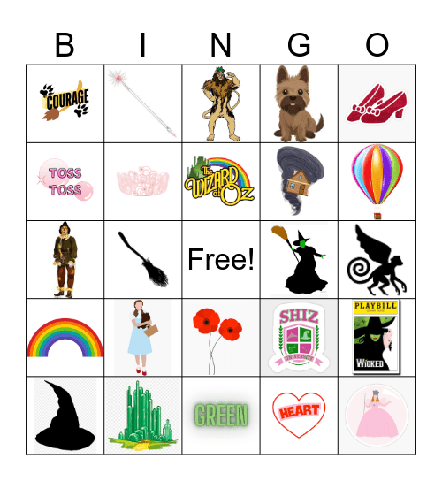 Wicked Oz Fest Bingo Card