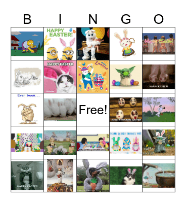 Easter Bingo Card