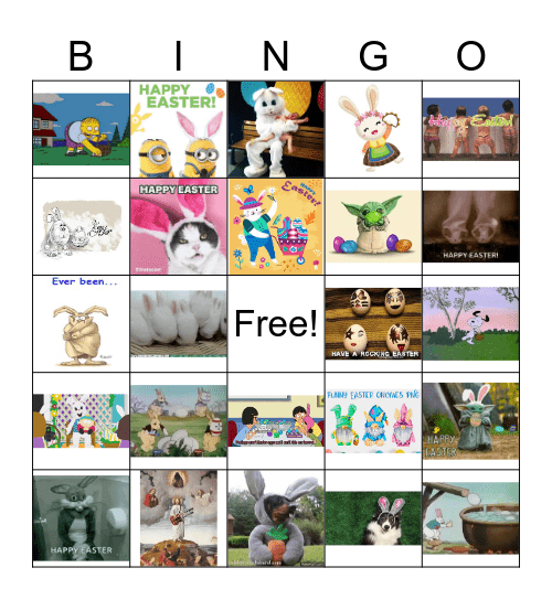 Easter Bingo Card