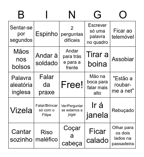 Comportamento Humano na Organizações Bingo Card