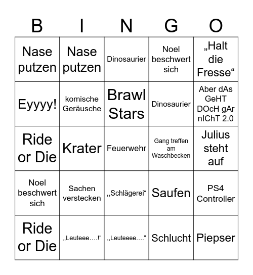 Erdkunde Bingo Card