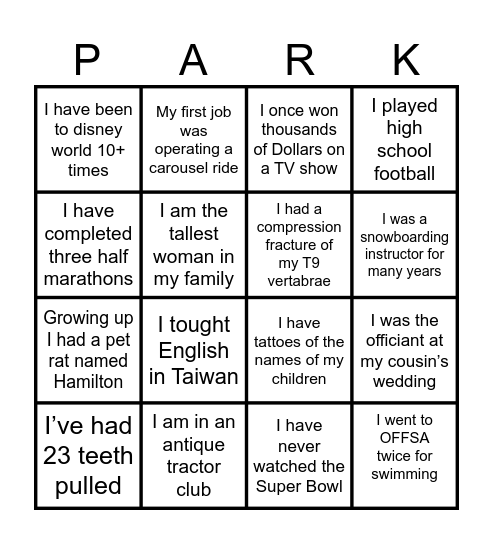 GUESS WHO ??? Bingo Card