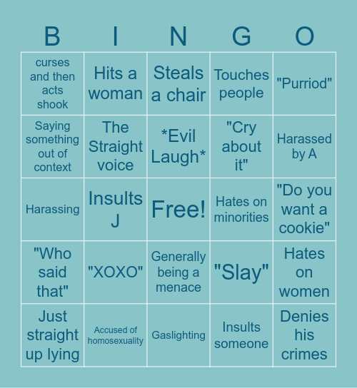 Coal Bingo Card