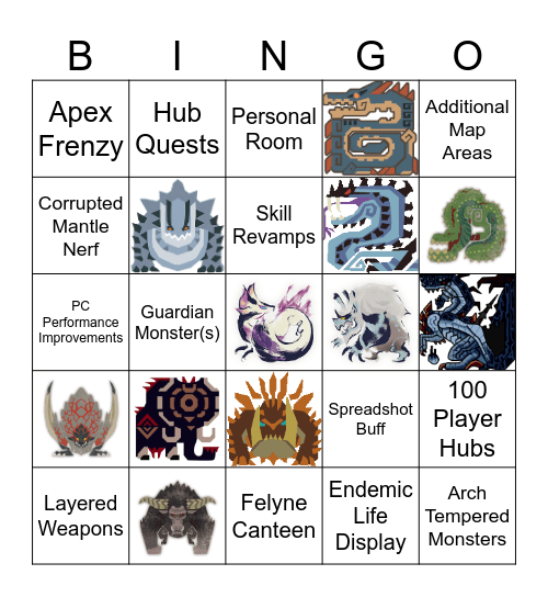 TU1 Showcase Bingo Card