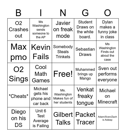 Network Engineering Bingo Card