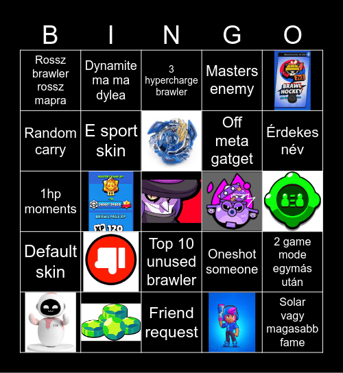 Brawl Stars Bingo Card