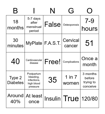 Bingo Card