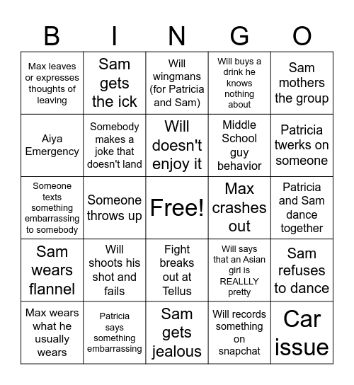 Tellus Bday Bingo Card