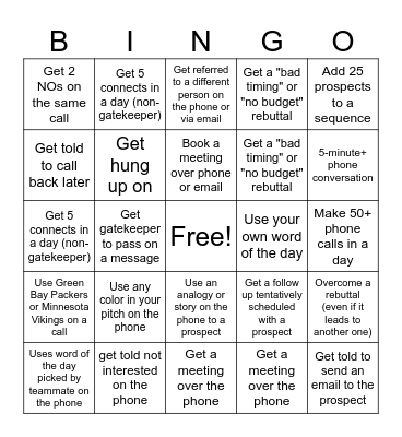 SMB Phone Bingo Card