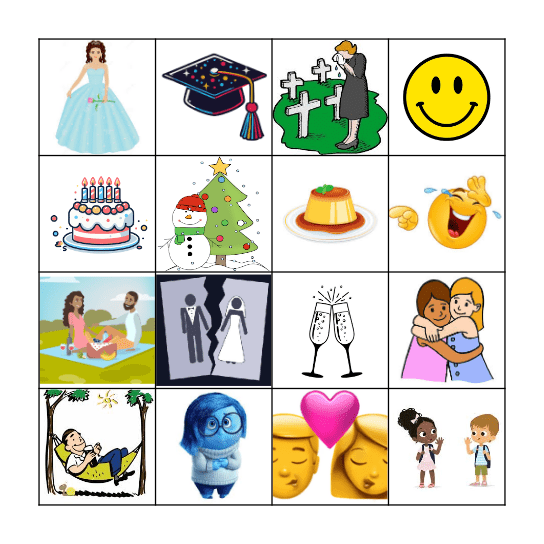 Las fiestas Bingo Card