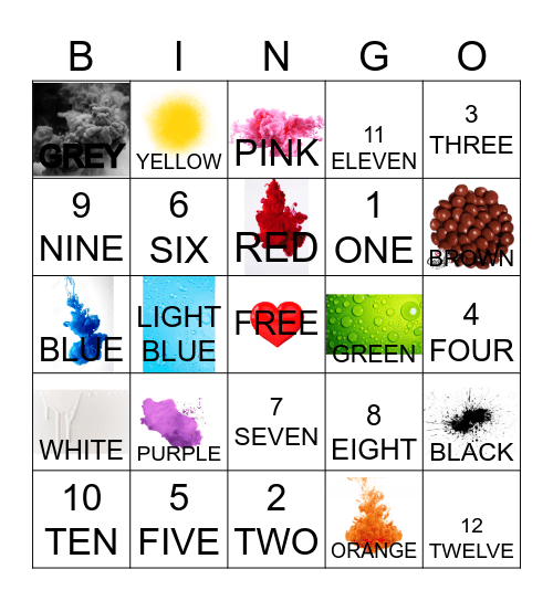 Let's review! Bingo Card