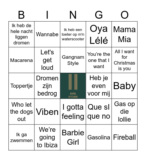 FOUTE MUZIEK Bingo Card
