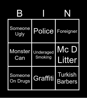 Lurgan Bingo Card
