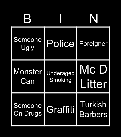 Lurgan Bingo Card