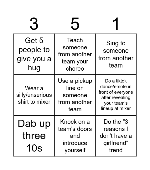 Raas Bingo Board Bingo Card