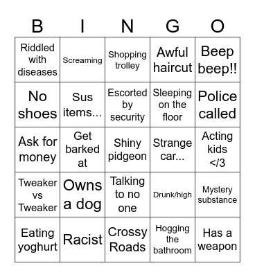 Clarendon St Bingo! Bingo Card