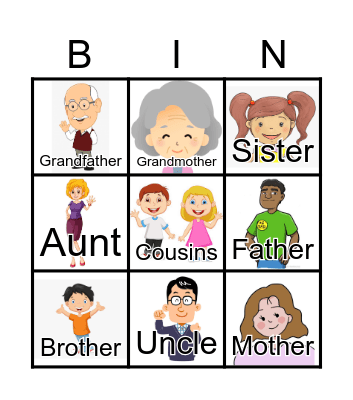 FAMILY Bingo Card