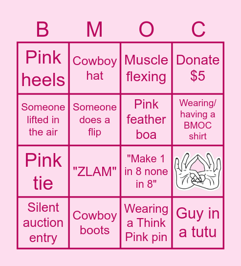 Big Man on Campus Bingo Card