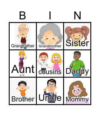 FAMILY Bingo Card