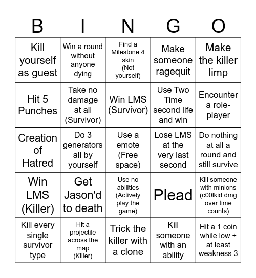 For-frickin-saken bingo Card