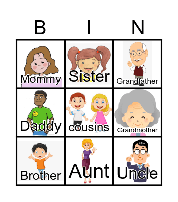FAMILY Bingo Card