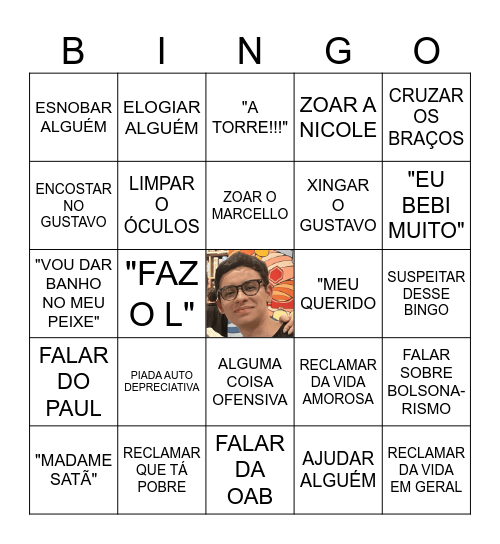 MARQUE SE O HUDSO: Bingo Card