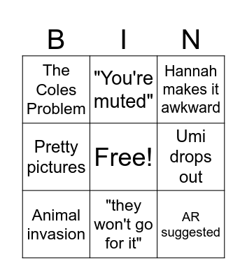 WL Design Lab Bingo! Bingo Card
