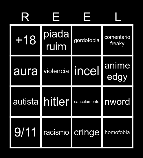 BINGO REELS Bingo Card