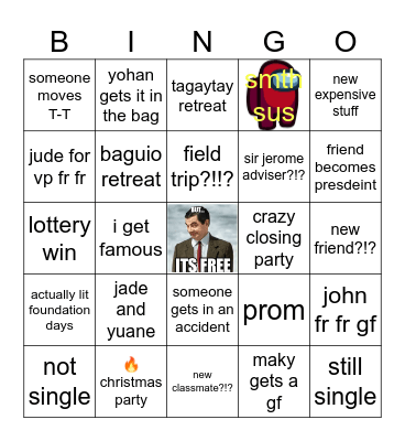 SY 2025-2026 BINGO Card