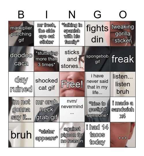 bolbert budson bingo Card