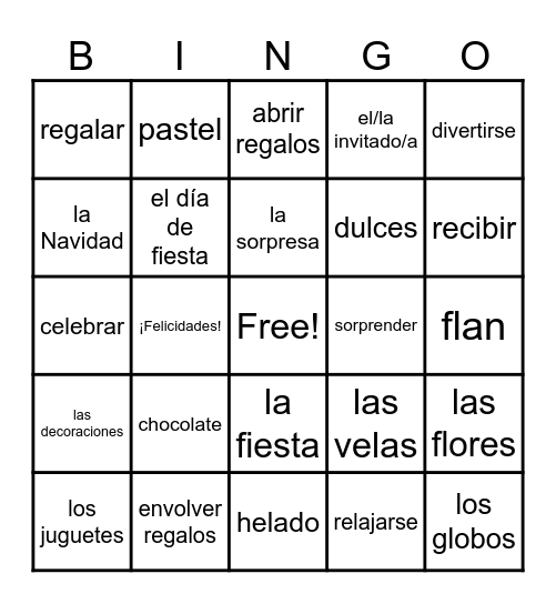 S2L3 Fiesta Bingo Card