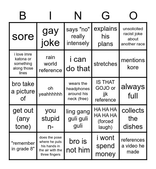 ingo bingo Card