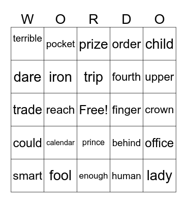 Bingo Card