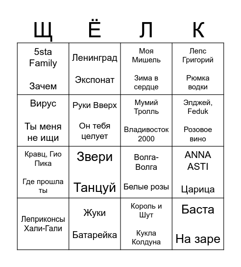 25.03.25 - КОРПОРАТИВ "ГЛОБУС-МИТИНО" Bingo Card