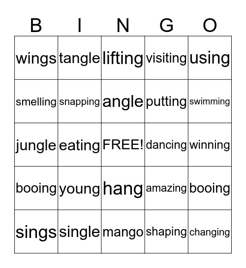 SUMMER FUN! Bingo Card