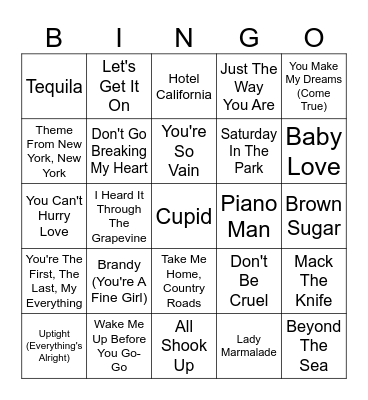 Franklinville Senior Center Bingo Card