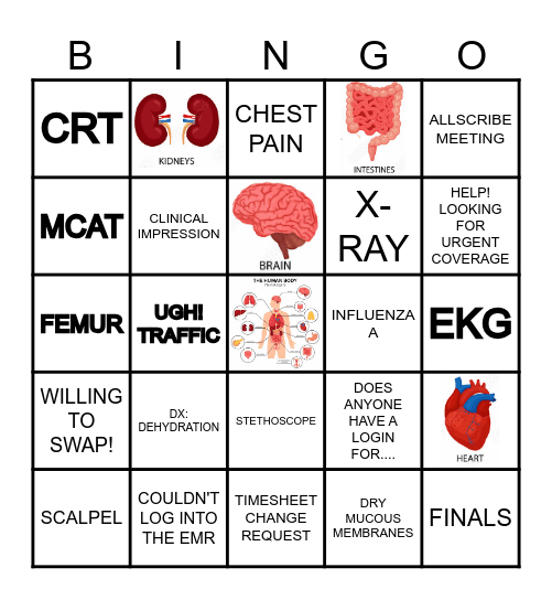 SCRIBE BINGO Card